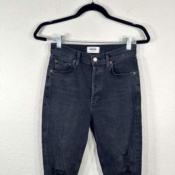 AGOLDE Nico High Rise Slim Jeans in Cassette - Picture 5 of 15